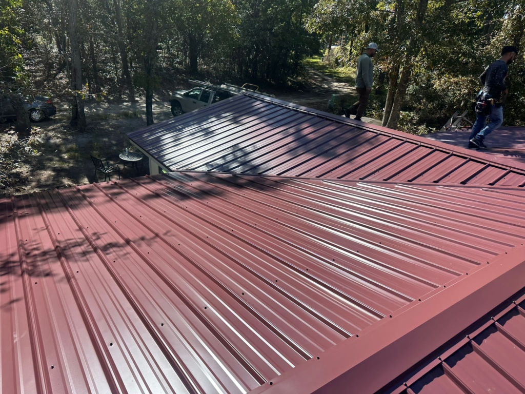 red metal roof